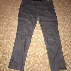 Joes Jeans Grey Zippered Soft Cargo Pant